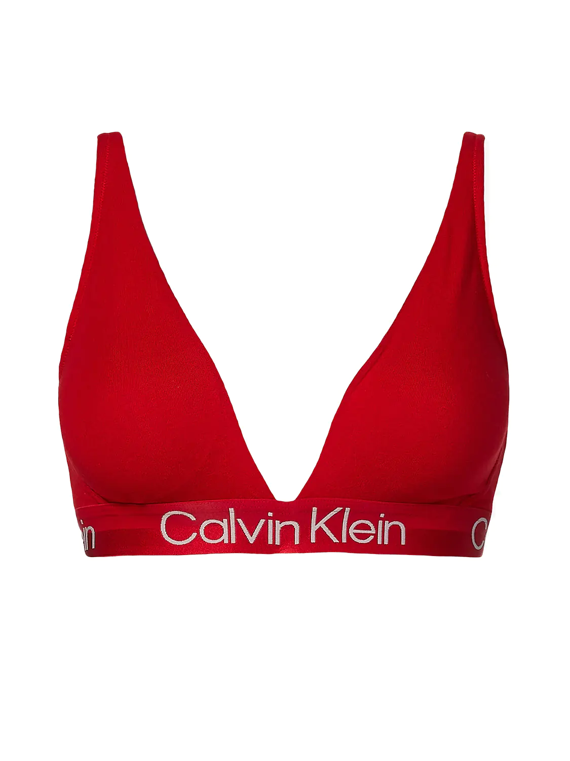 Calvin Klein Women Modern Cotton Unlined Triangle Bra Black / Glitter Logo