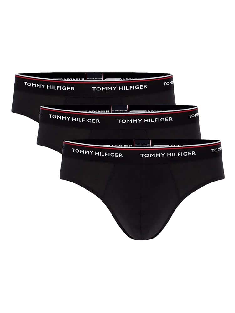 Tommy Hilfiger Mens Cotton Stretch 3 Brief Boxers Black 1U87903766 990 